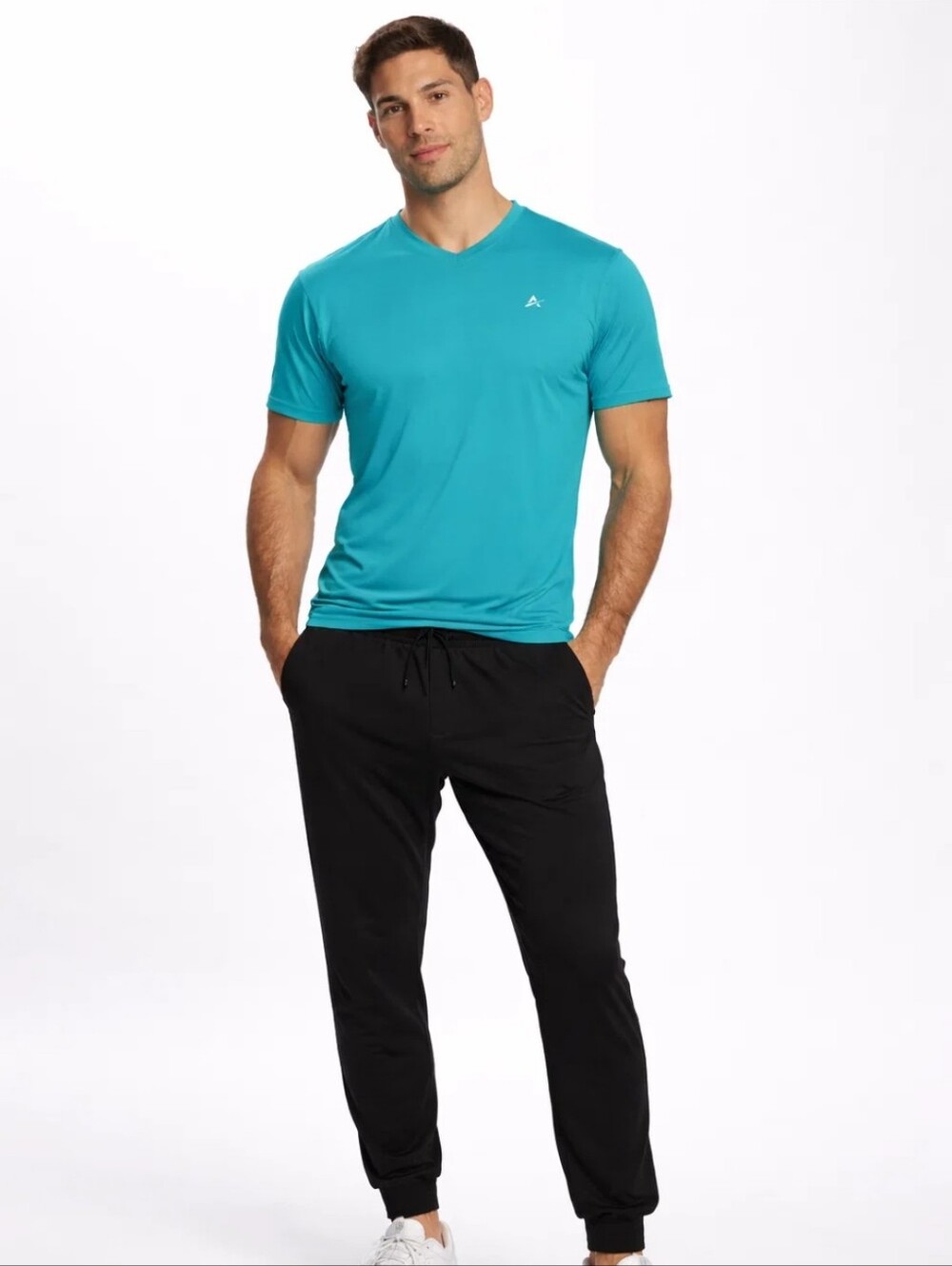 Arctic Cool Men’s Cooling UV V-Neck Shirt Borealis Blue 3XL NWT